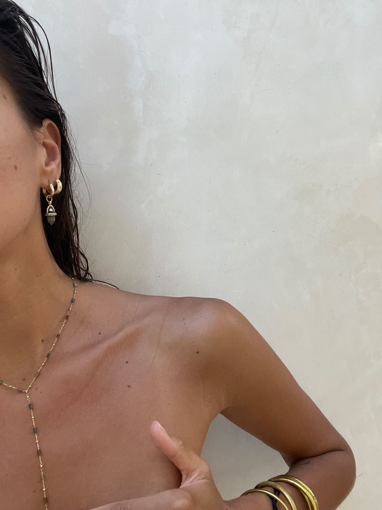 Desert Rose Lariat Necklace
