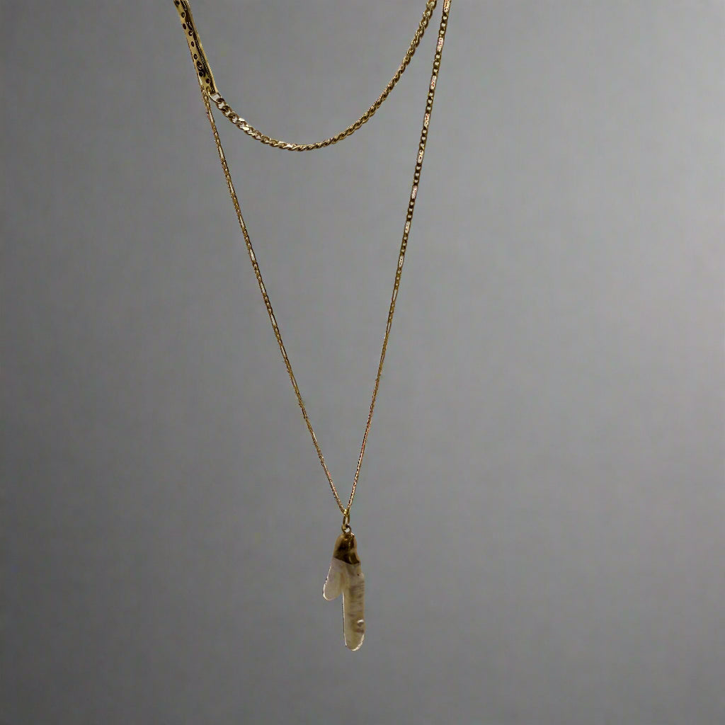 Aluna Biwa Pearl Necklace