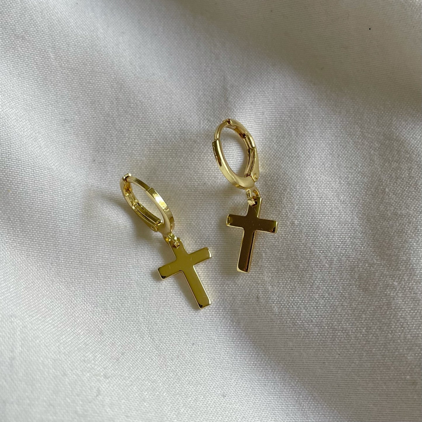 Say A Little Prayer Gold Cross Huggies