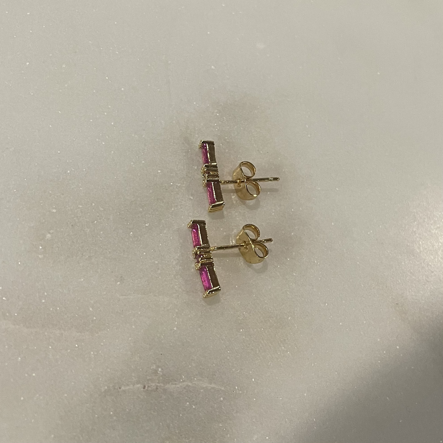 Fuchsia Stud Earrings