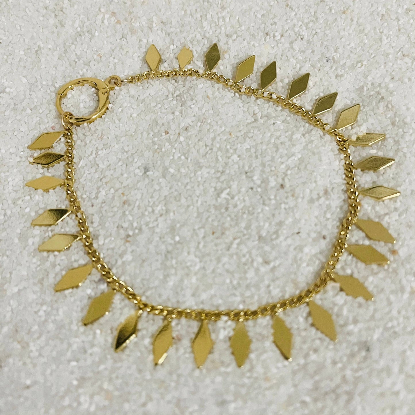 Diamonds in the Sky Bracelet. Gold Bracelet. Gold Filled