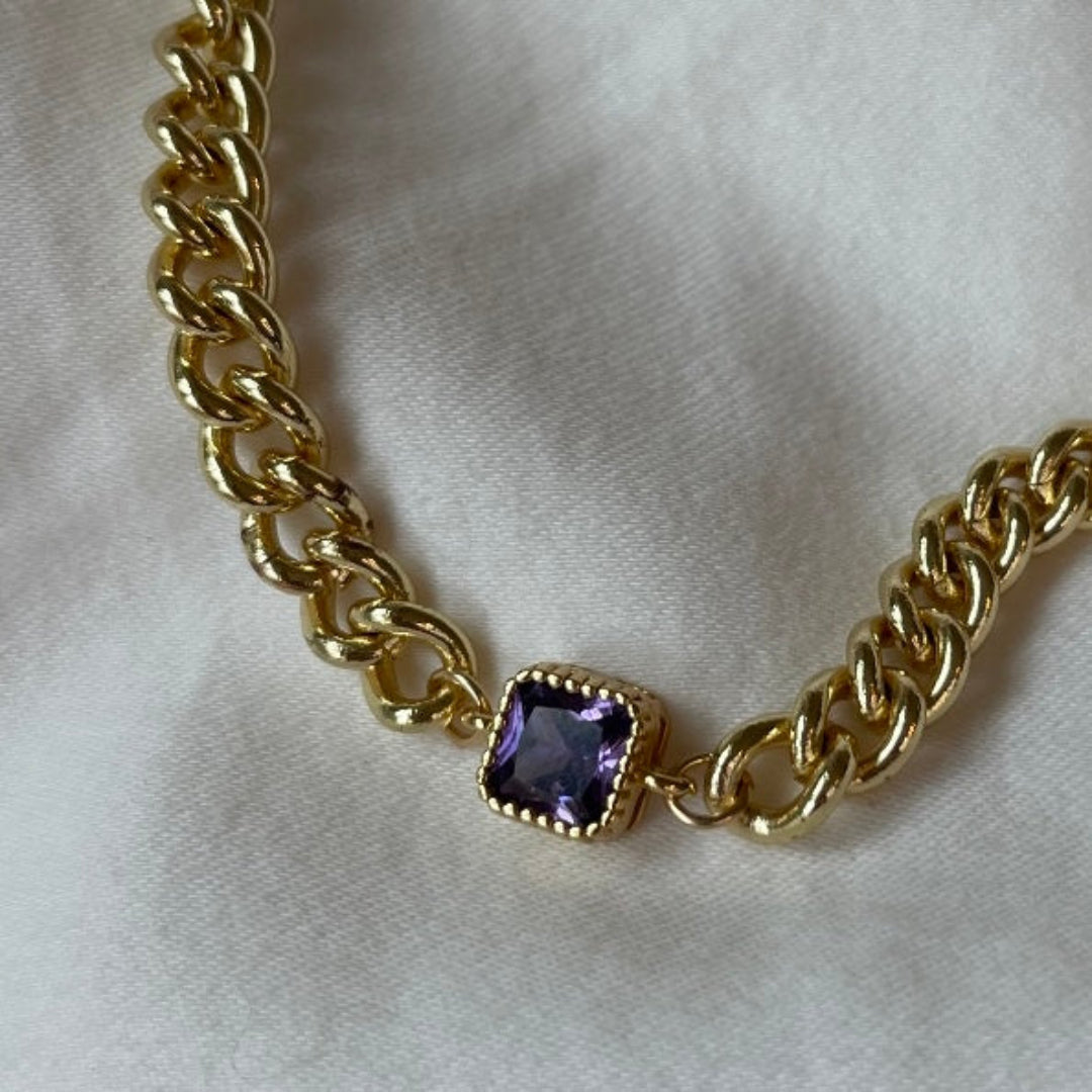 Night Bird Bracelet - Amethyst