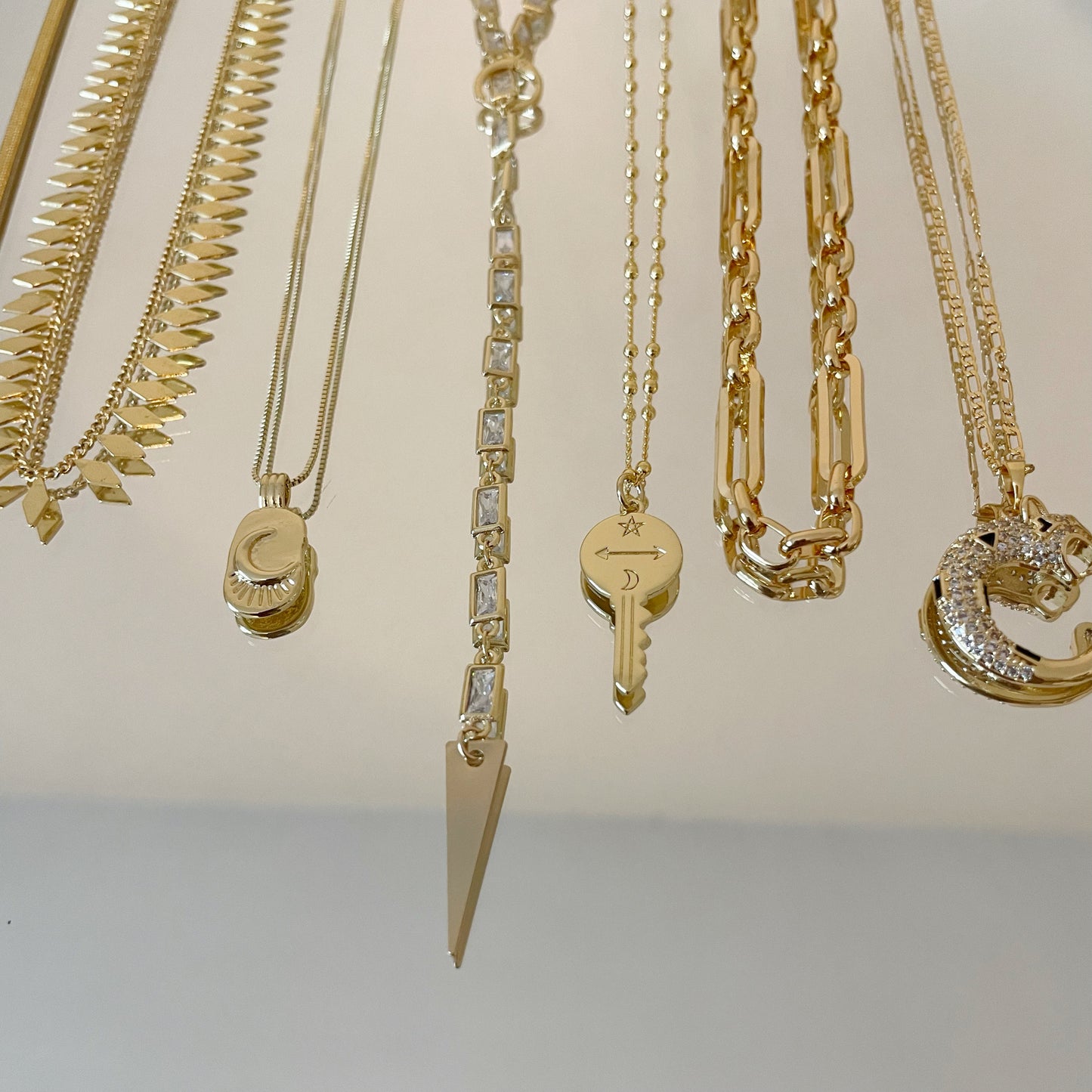 Free Your Mind Gold Filled Key Charm Necklace