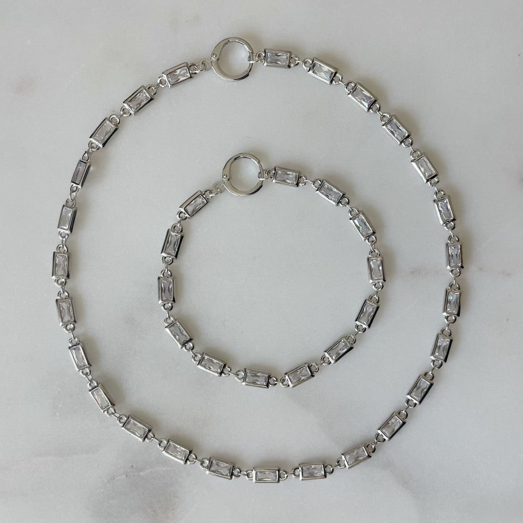Bad Habits Silver Choker Necklace