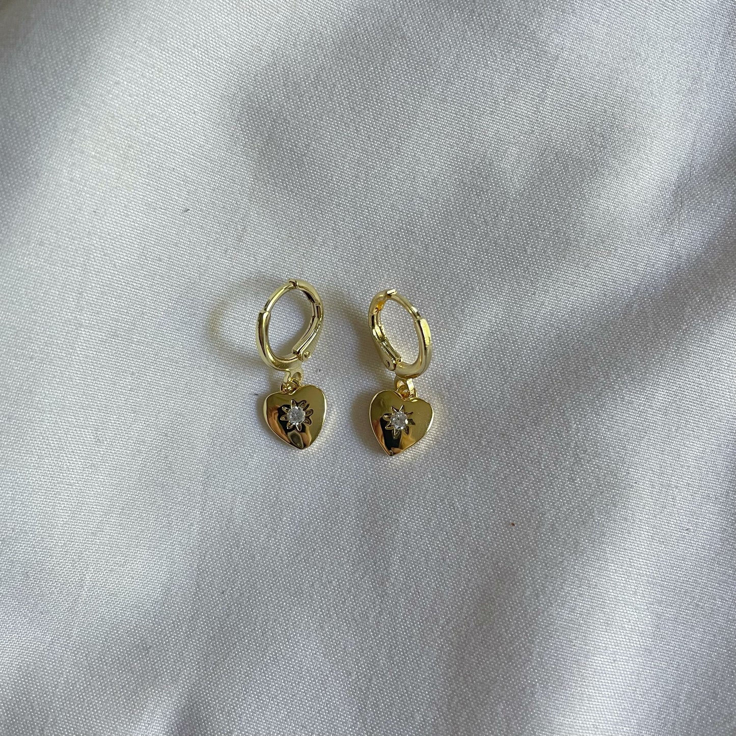 All My Love Gold Heart Earrings