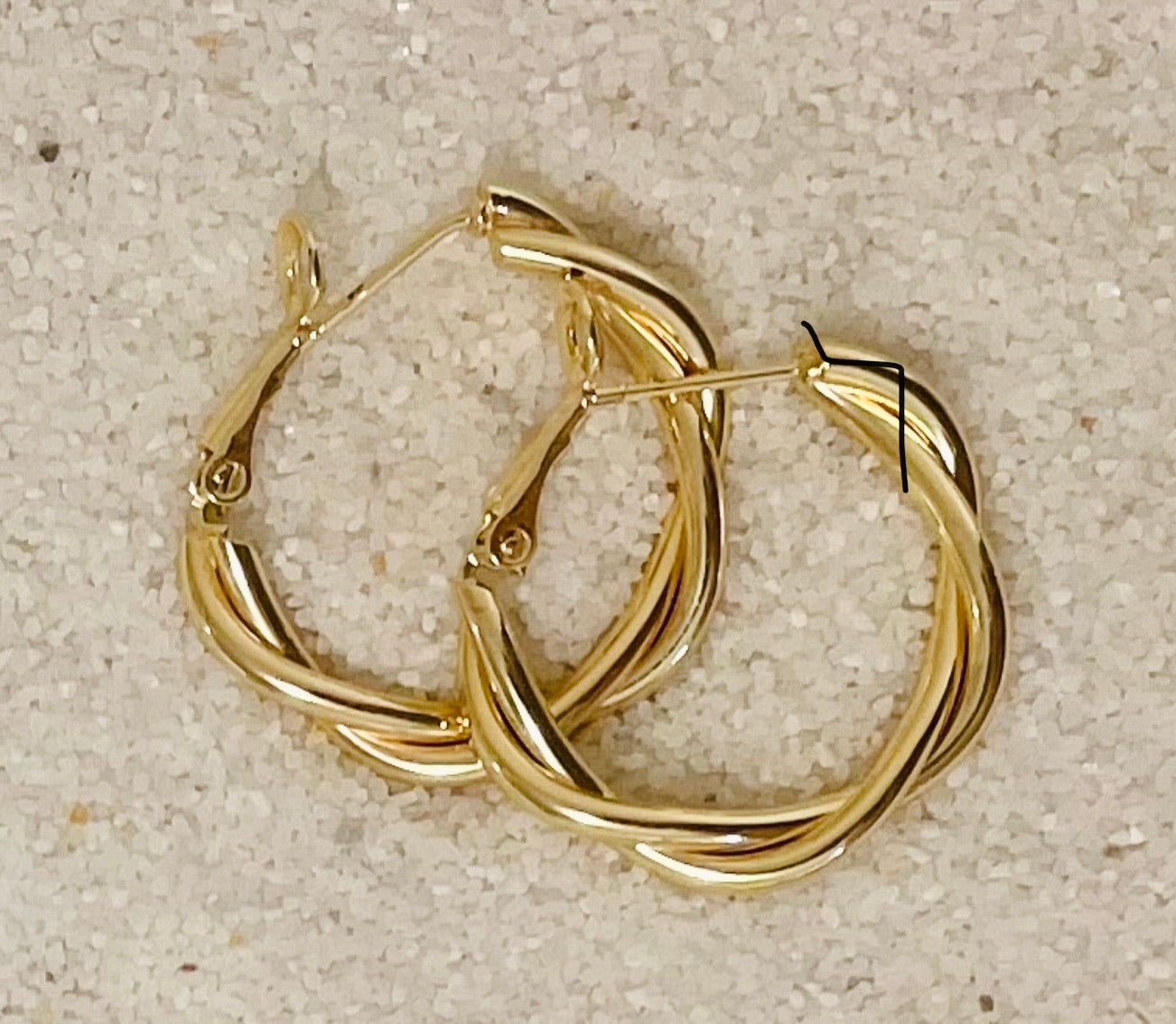 Tainted Love Gold Hoops-Au+ORA