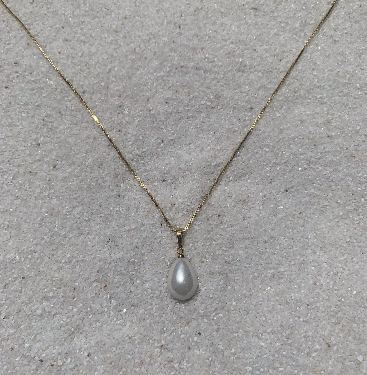 Drops of Jupiter 14k Gold Chain with Teardrop Pearl Necklace-Au+ORA