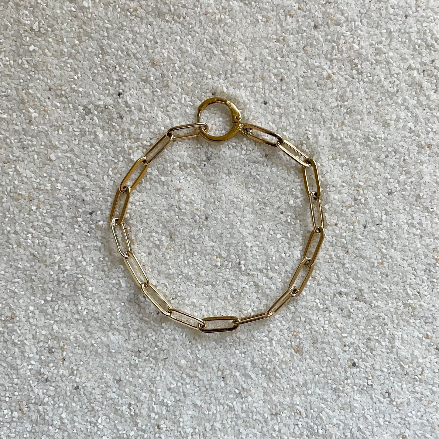 Love Song Gold Paperclip Chain Bracelet