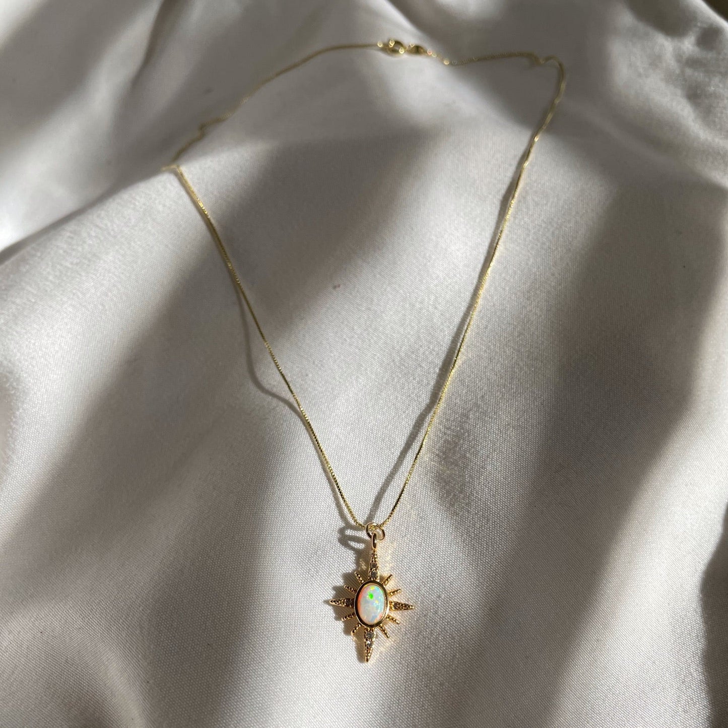 Starbright North Star Opal Necklace