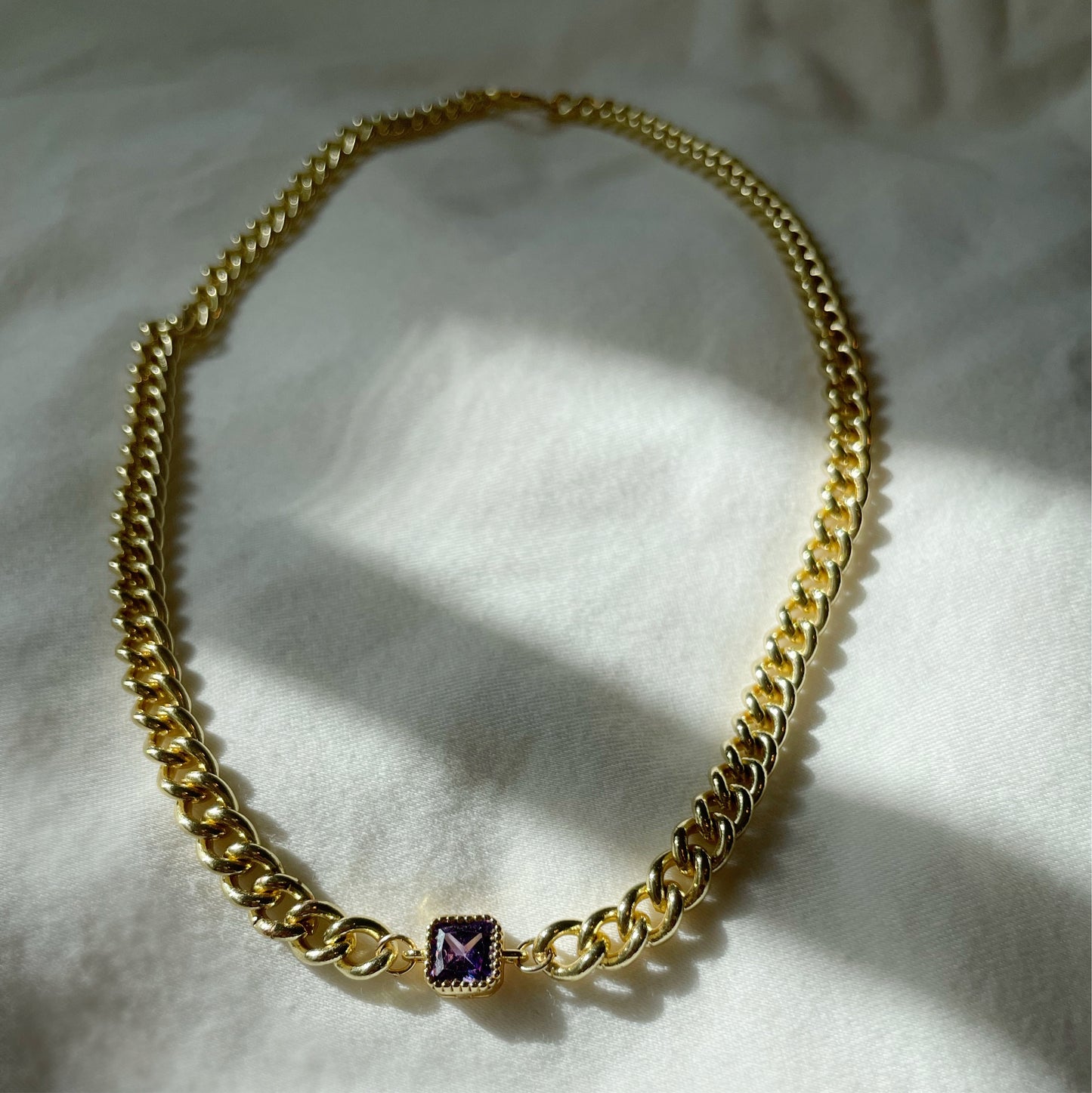 Night Bird Necklace - Amethyst