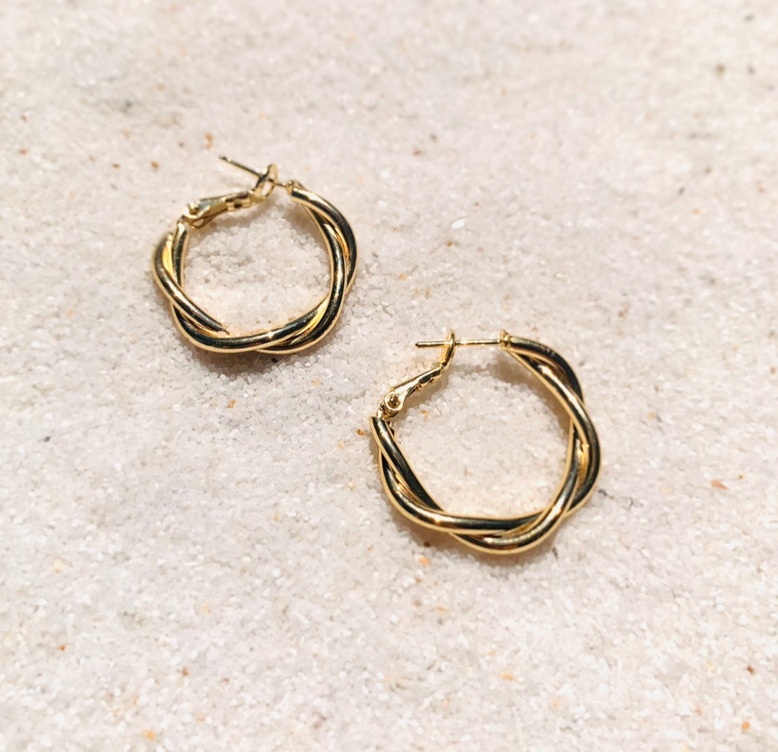 Tainted Love Gold Hoops-Au+ORA