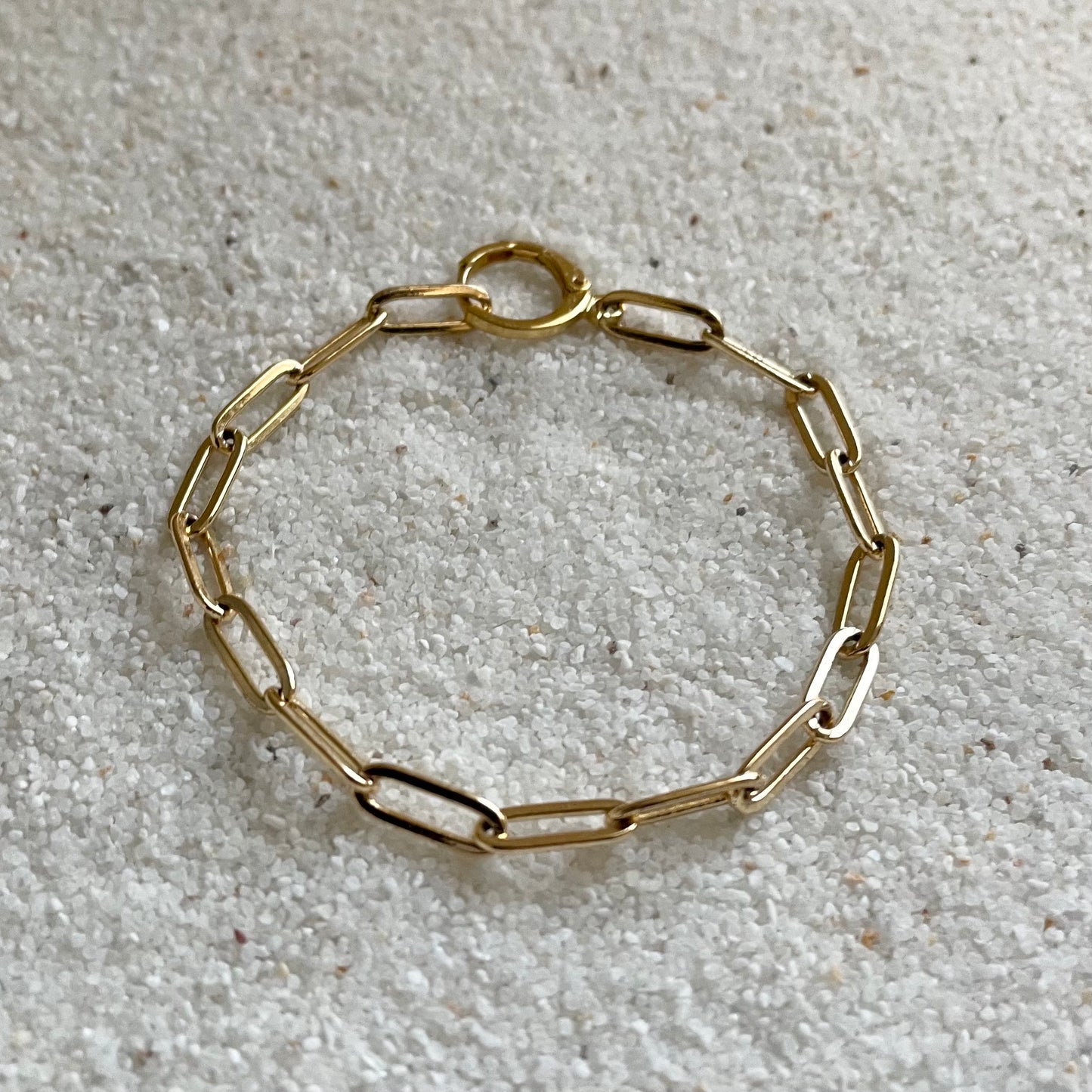 Love Song Gold Paperclip Chain Bracelet