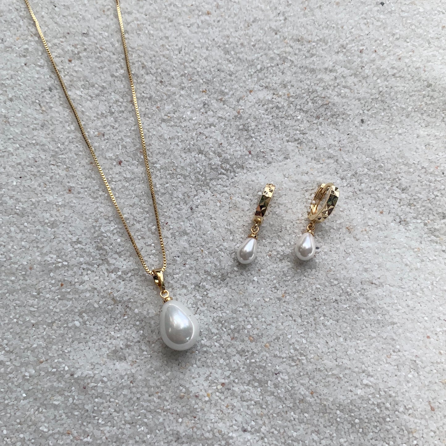 Drops of Jupiter 14k Gold Chain with Teardrop Pearl Necklace-Au+ORA