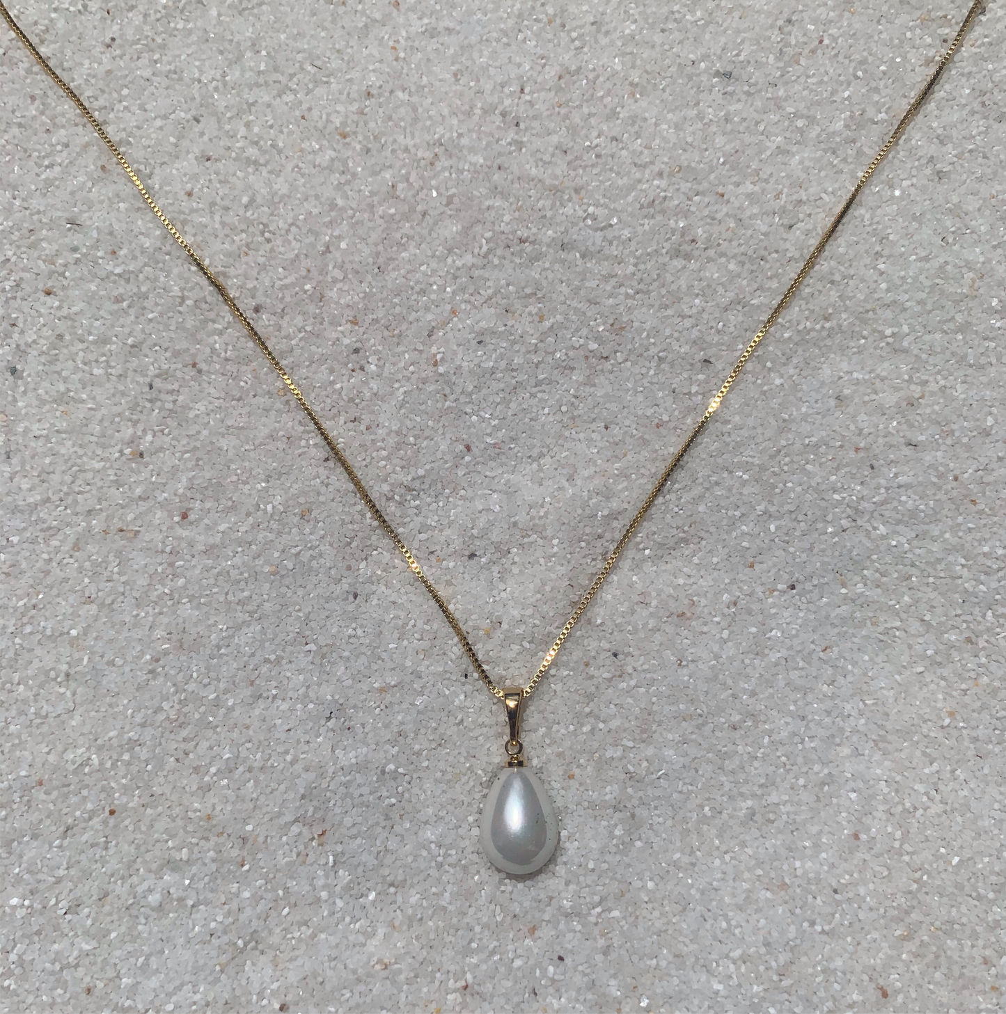Drops of Jupiter 14k Gold Chain with Teardrop Pearl Necklace-Au+ORA