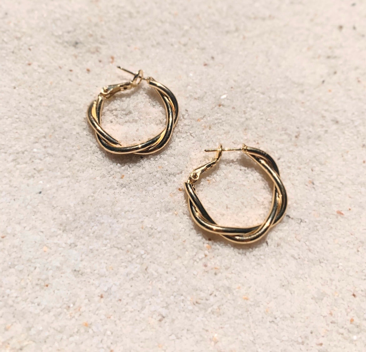 Tainted Love Gold Hoops-Au+ORA