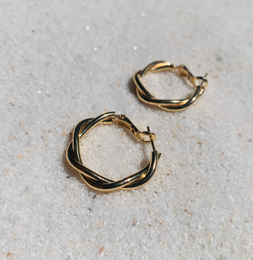 Tainted Love Gold Hoops-Au+ORA