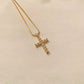 Hold Me Now Gold Cross Necklace-Au+ORA