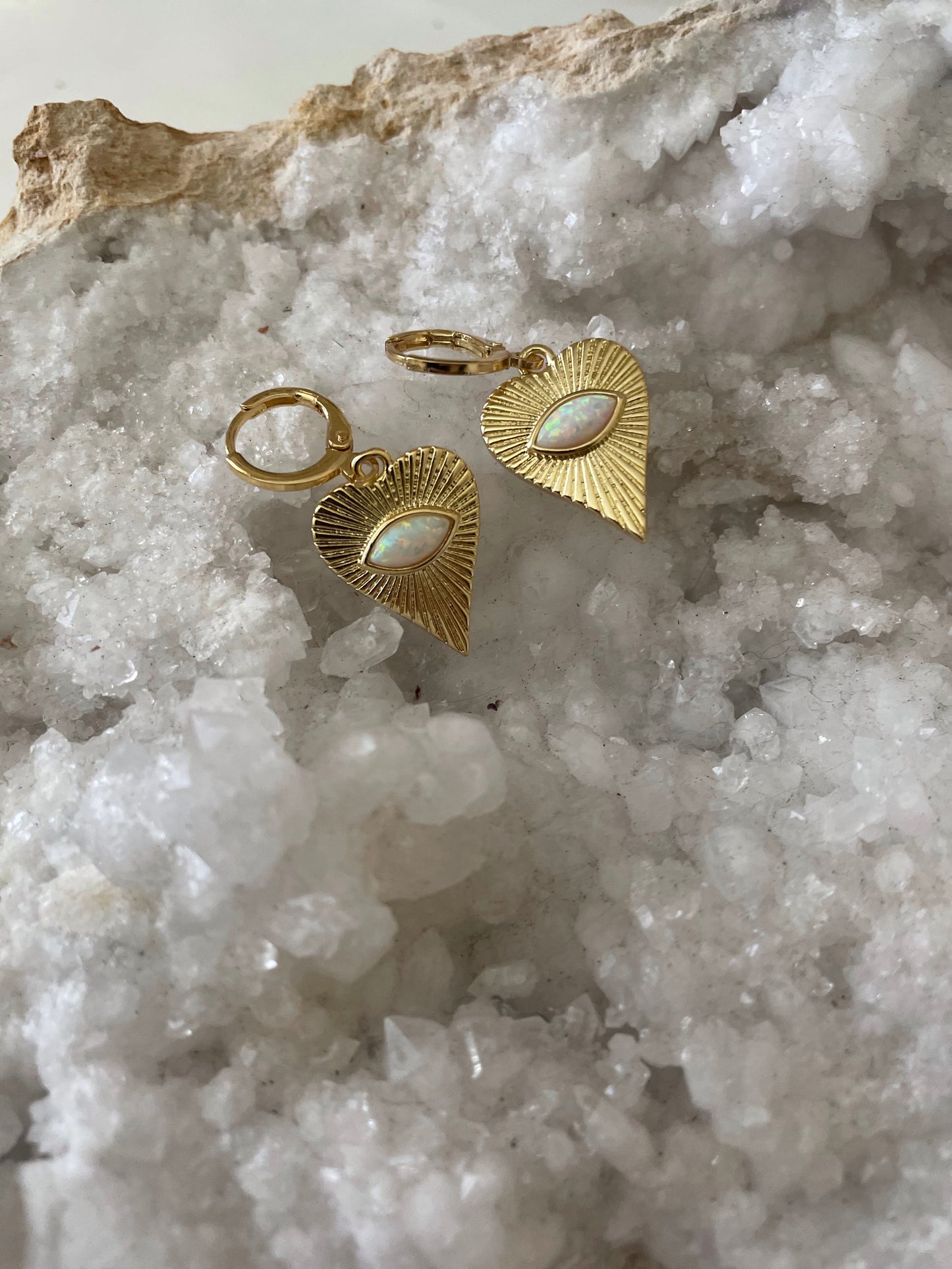 Ocean Heart Earrings