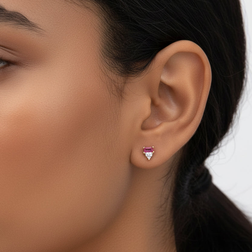 Art Deco Stud Earrings