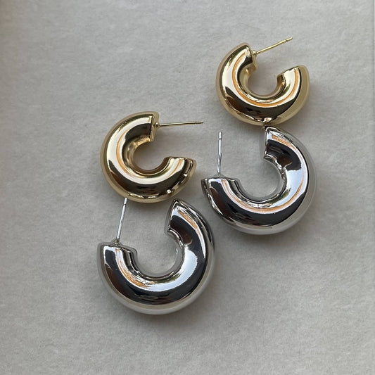 Hot Stuff - Thick Gold Filled Hoops