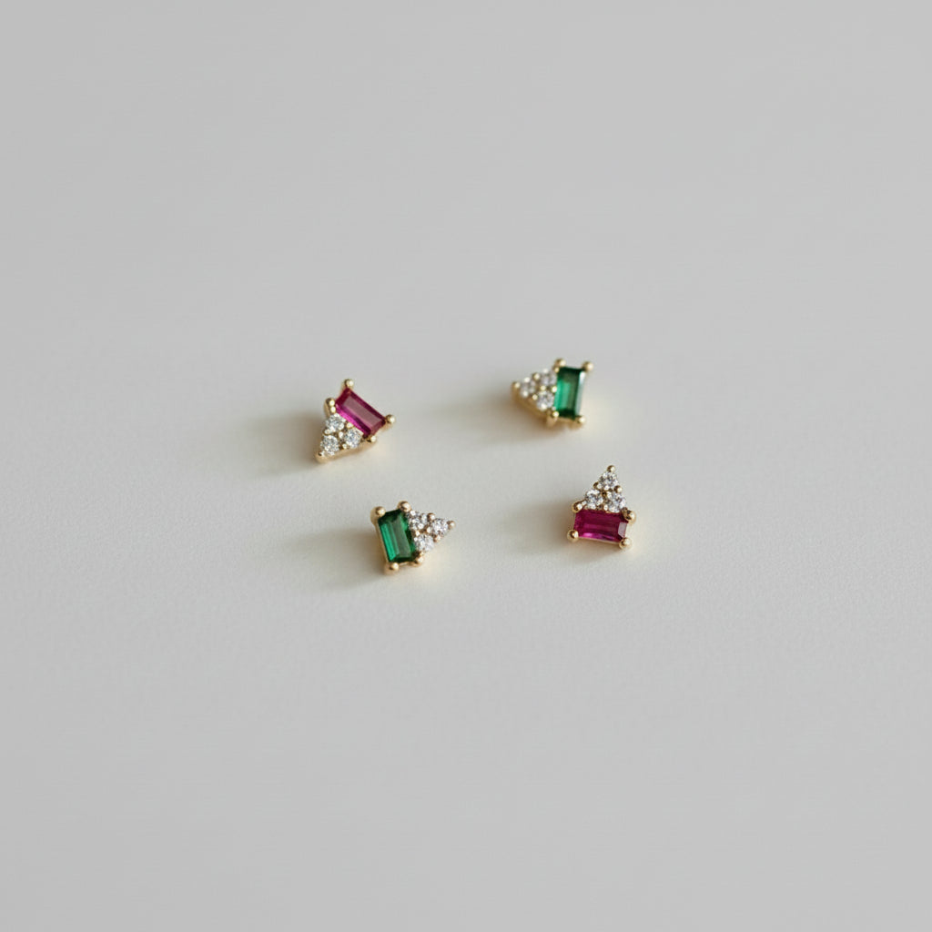 Art Deco Stud Earrings