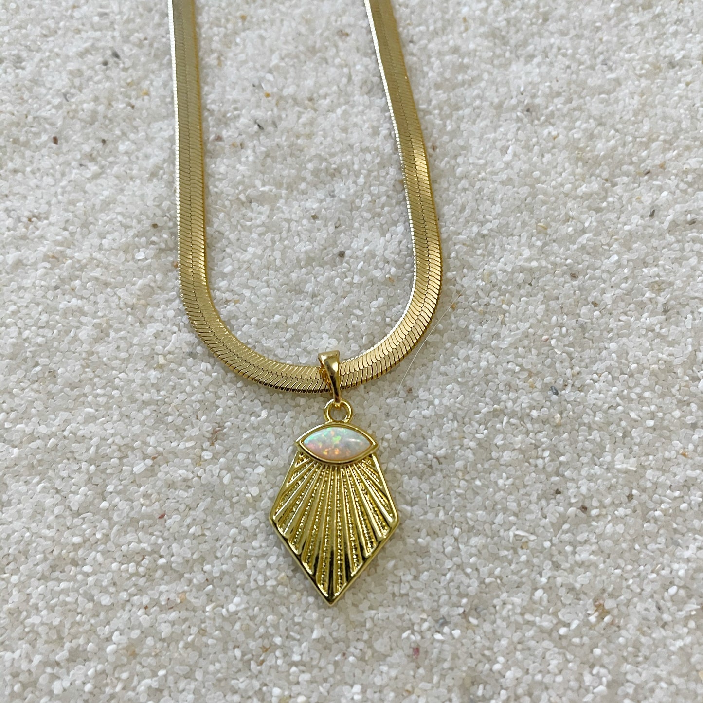 AUORA Jewelry Midnight Opal Necklace