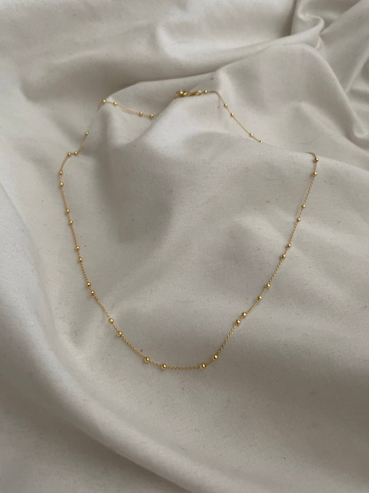 Cherish Satellite Necklace. 24k gold Filled Chain Necklace