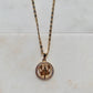 Zodiac Cancer Gold Necklace-Au+ORA