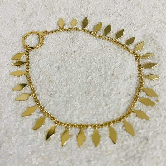 Diamonds in the Sky Bracelet. Gold Bracelet. Gold Filled