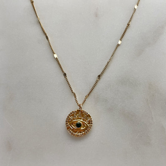 Girl With One Eye Necklace