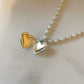 Heart of Gold Pearl Necklace