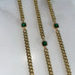 NightBird Emerald Gem Chain Bracelet