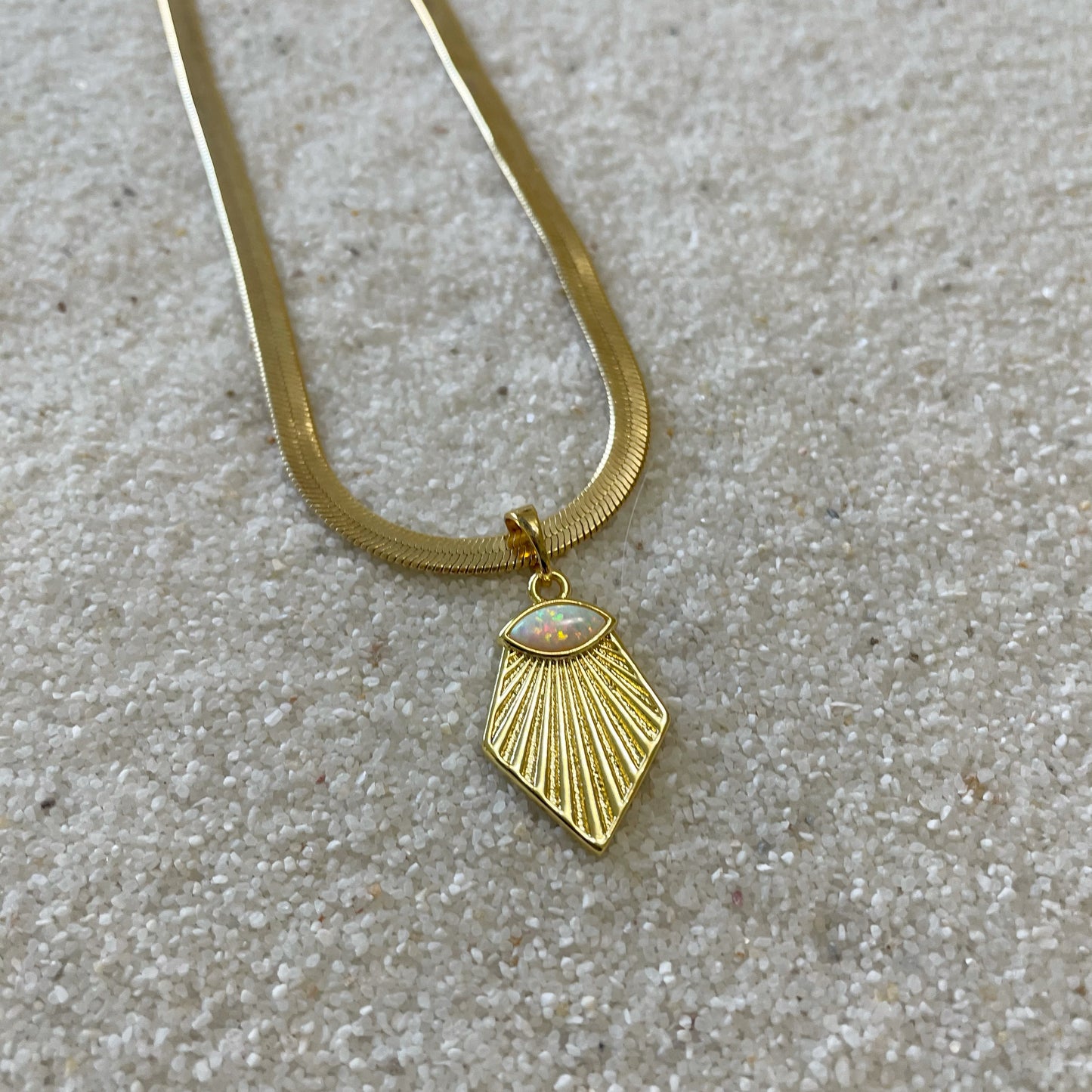 AUORA Jewelry Midnight Opal Necklace