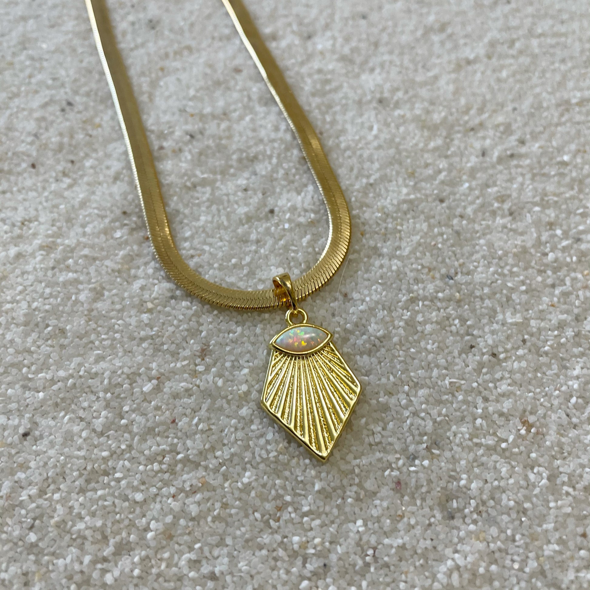 AUORA Jewelry Midnight Opal Necklace