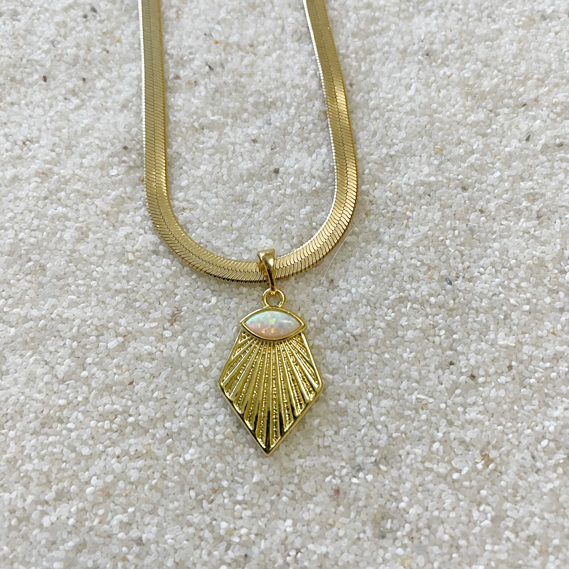 AUORA Jewelry Midnight Opal Necklace