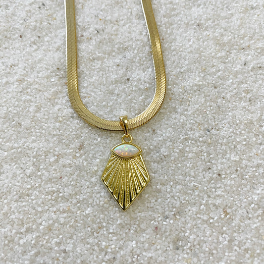 AUORA Jewelry Midnight Opal Necklace