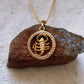 Zodiac Scorpio Gold Necklace-Au+ORA