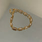 Bad Habits Bracelet. 24K Gold Filled CZ Bezel Chain Bracelet