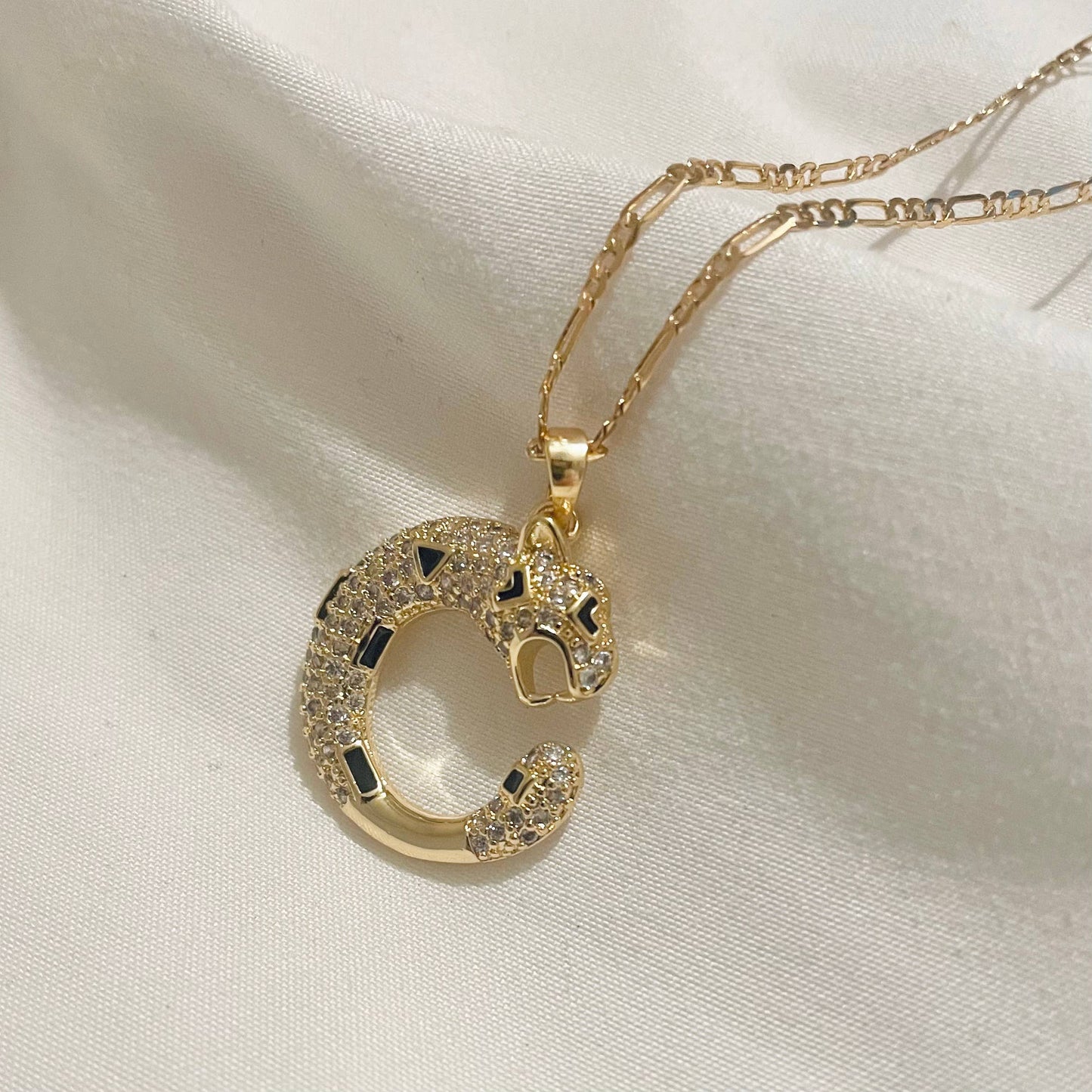 Ouroboros Gold Snake Necklace. Gold filled chain necklaces
