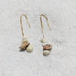 Kokomo Seashell Threaders Earrings-Au+ORA