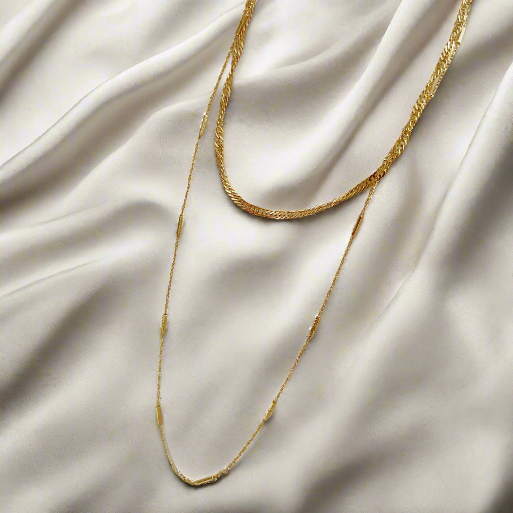 The Night Away Necklace-Au+ORA