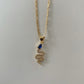 For Your Love Azul Snake Necklace-Au+ORA