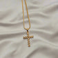 Hold Me Now Gold Cross Necklace-Au+ORA
