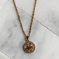 Zodiac Gemini Gold Necklace-Au+ORA