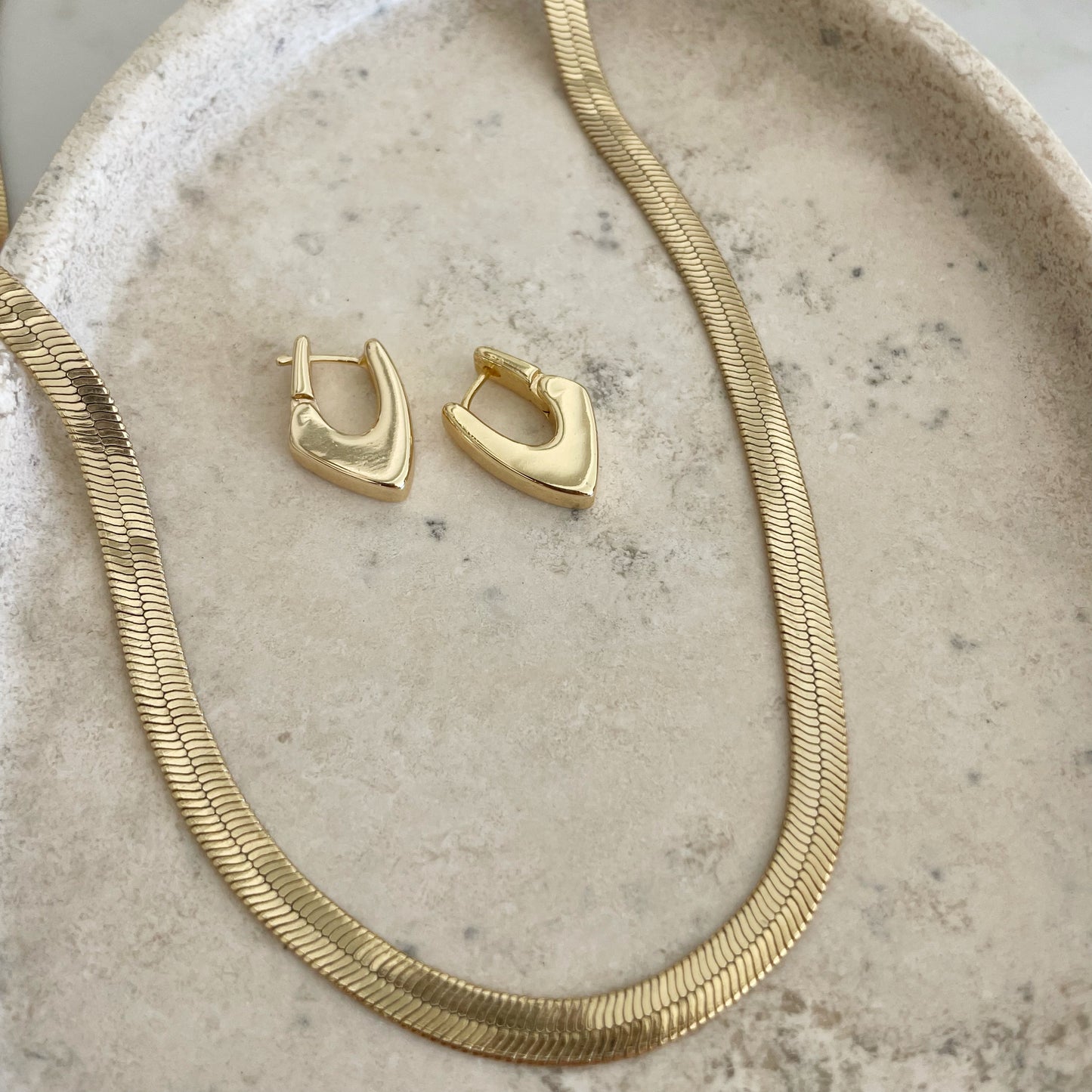 Abstract Hoops. Modern Gold Filled Everyday Hoops