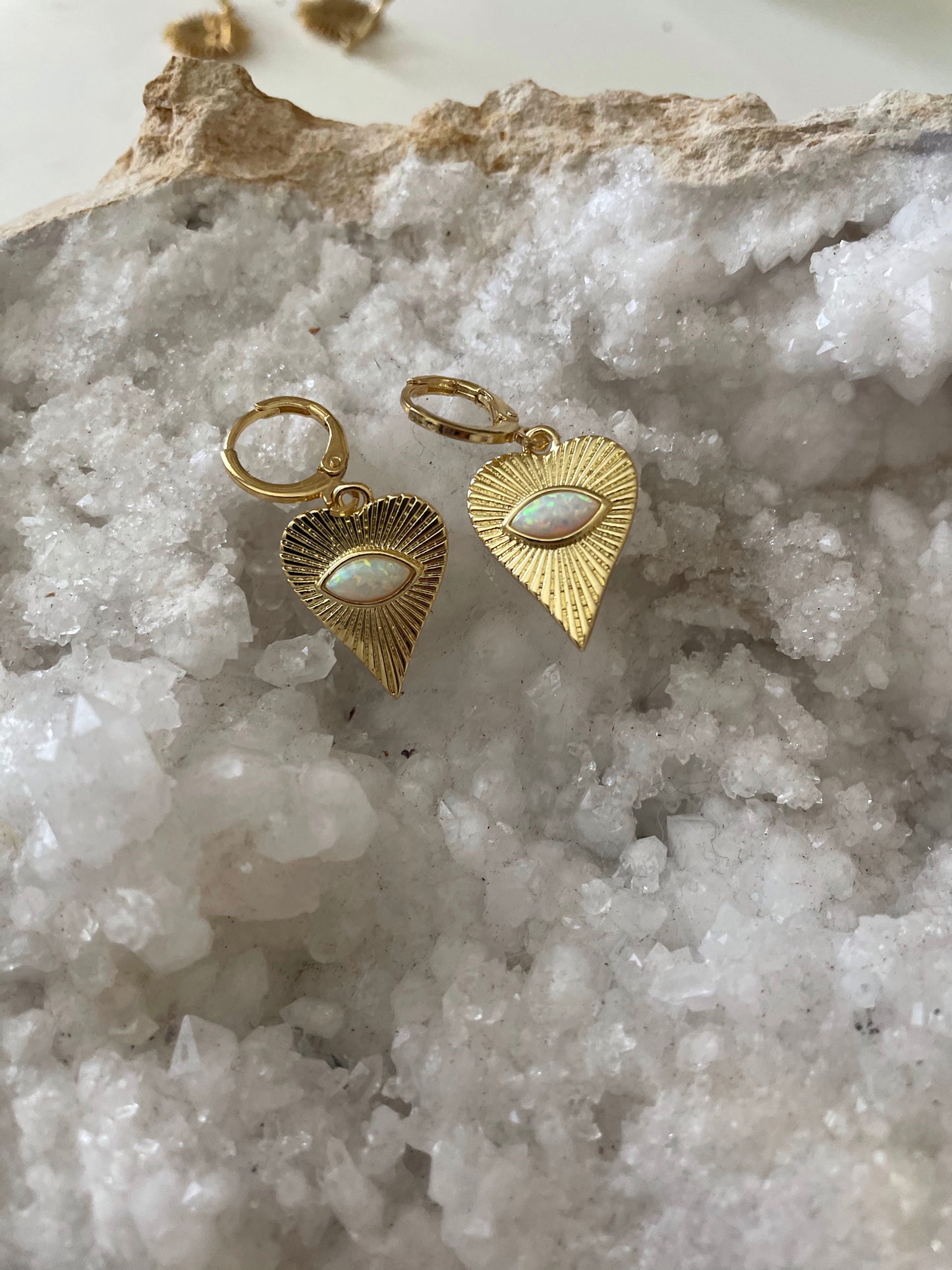 Ocean Heart Earrings