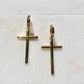Nothing Compares To You - 18k Gold Filled Solid Cross Earrings-Au+ORA