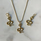 Snake Charmer Gold Necklace. Gold Filled