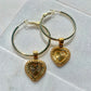 Heartbreaker Earrings 18k Gold Filled Heart Earrings-Au+ORA