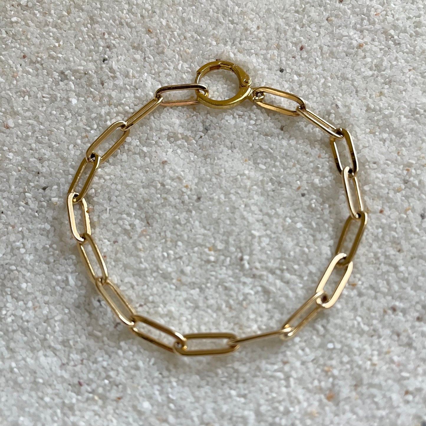 Love Song Gold Paperclip Chain Bracelet
